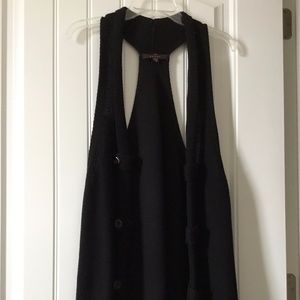 Cardigan Sweater 38" long Black Medium